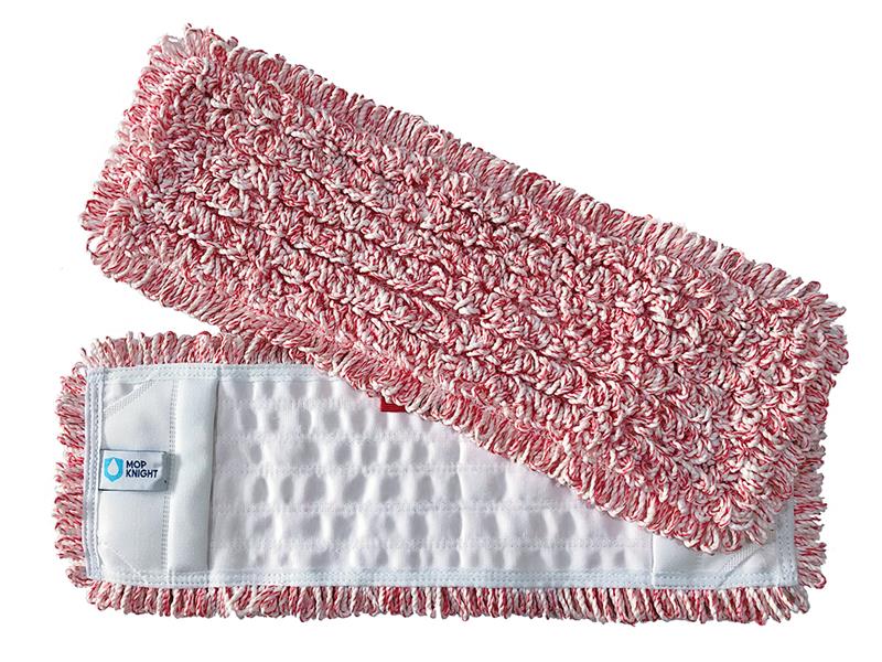 Mop Knight Mop Mikrofaser-Baumwolle und Mischgewebe Tritex Rot 40cm