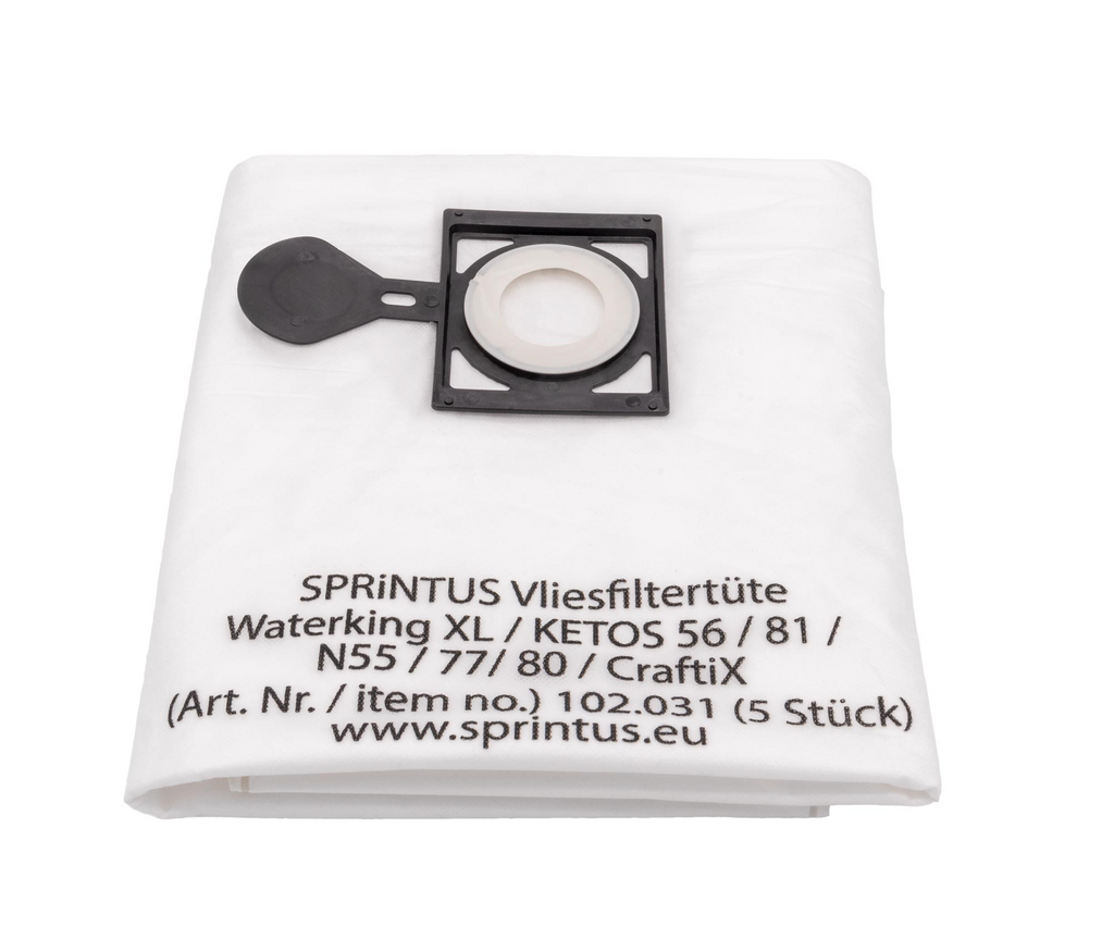 Sprintus Vliesfiltertüte für Ketos, Waterking XL, N55/77/80