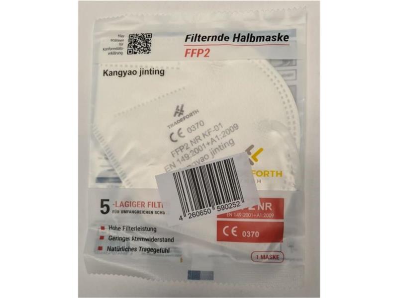 Atemschutzmaske mit dem Filterstandard FFP2