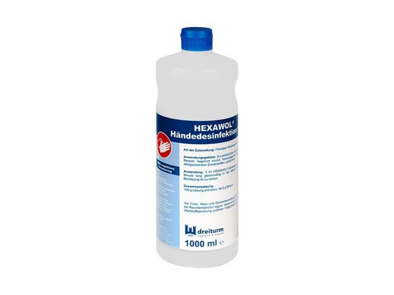 Dreiturm 6x1l Händedesinfektion Hexawohl