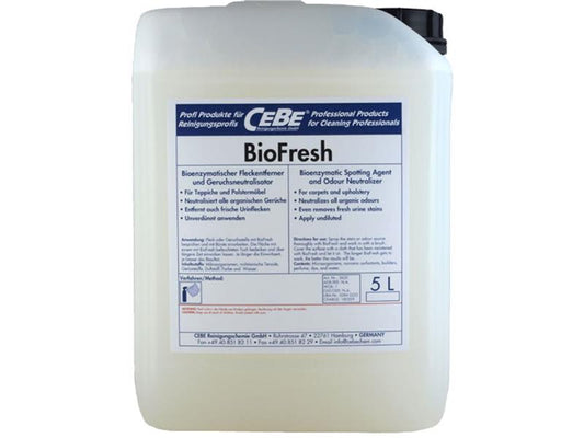 Cebe Bio Fresh 5 L - Enzymreiniger zur Beseitigung von Flecken und Gerüche organischen Ursprungs