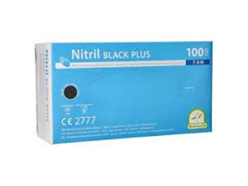 Medi-Inn Einmalhandschuhe Nitril Black plus S