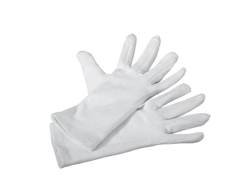 Einmalhandschuhe Baumwolle Weiß - 10 Paar