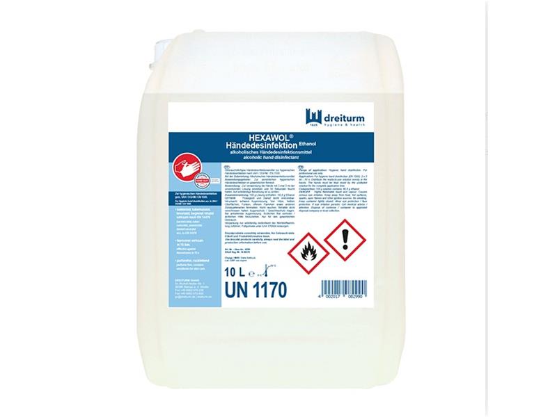Dreiturm Händedesinfektion HEXAWOHL - 10l