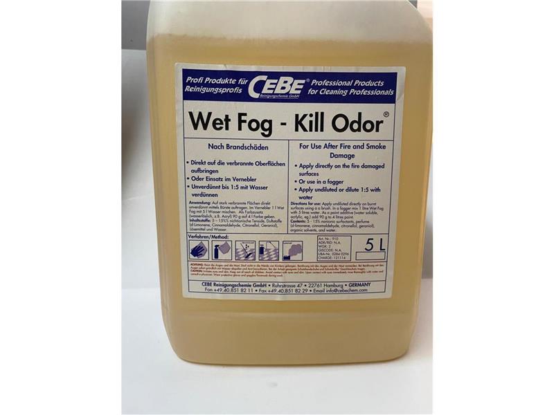 Cebe Wet Fog Kill Odor 5l - universell einsetzbar, z.B. für Brandgerüche, nach Wasserschäden.