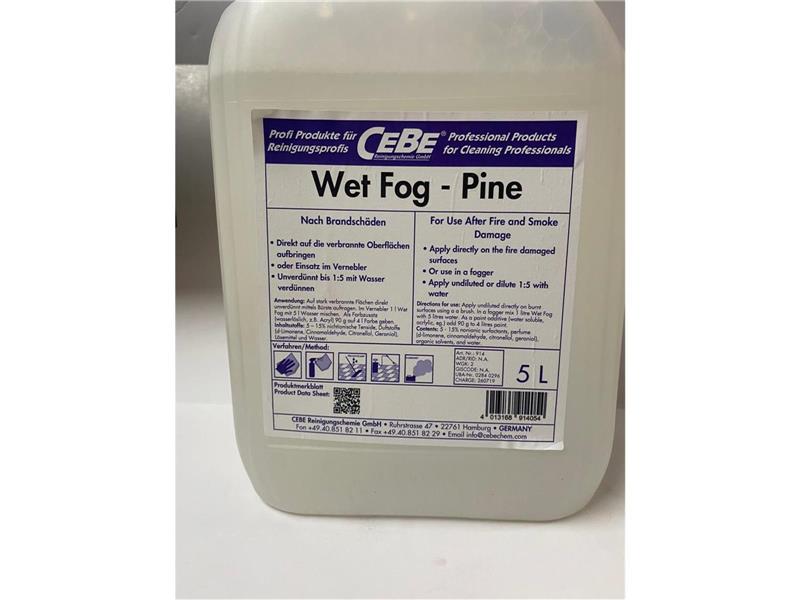 Cebe Wet Fog Pine 5L - für leichte Brandgerüche, für Leichengerüche, in Müllräumen
