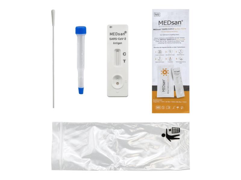 MEDsan®SARS-CoV-2 Ag Duo Home Test Einzeltest(abgelaufen)