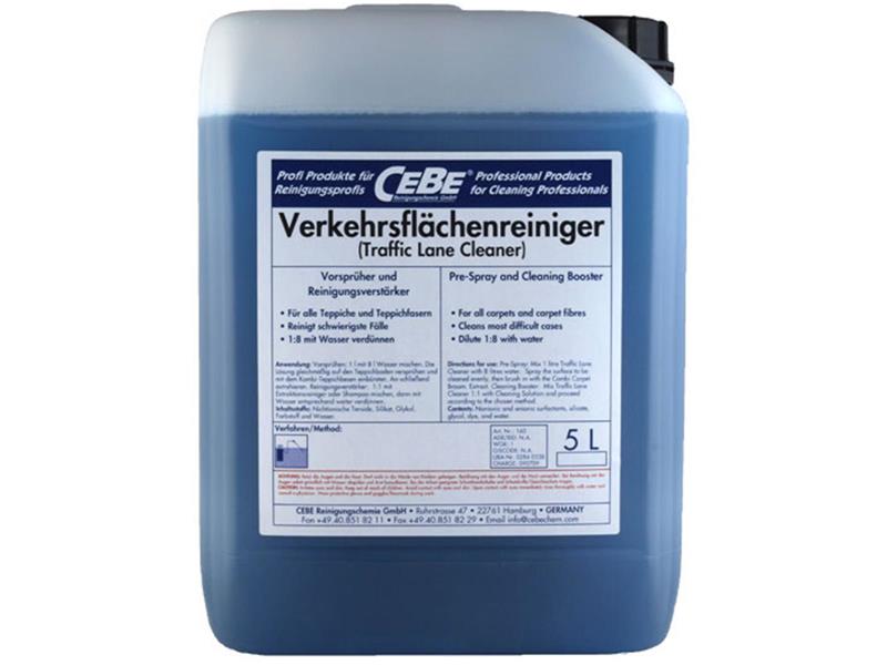 Cebe Verkehrsflächenreiniger 5L - Vorsprüher und Reinigungsverstärker für synthetische Teppiche