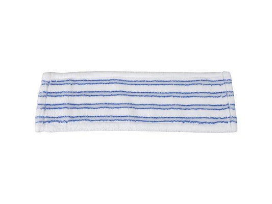 Moppbezug 40 cm Microfaser+Borsten weiß/blau Premium