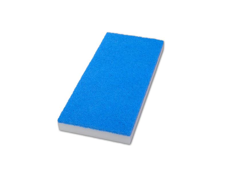 Handpad Melamin weiß/blau 25x11