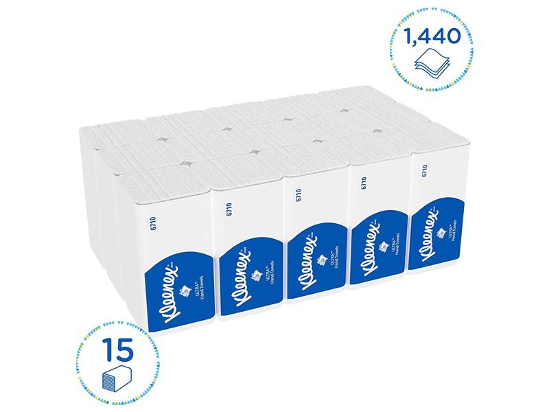 Kleenex Handtuchpapier KCP Ultra Weiß 3-lagig 1.440 Blatt