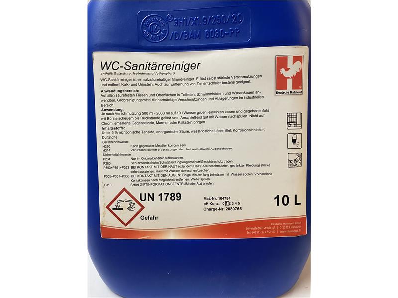 Hahnerol WC-Sanitärreiniger 10 Liter