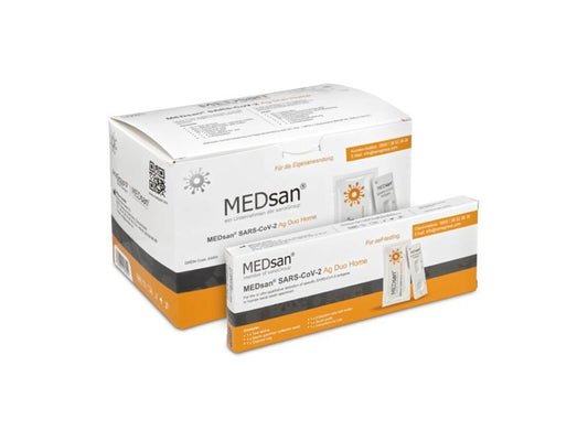 MEDsan®SARS-CoV-2 Ag Duo Home Test (25 Pkg) abgelaufen